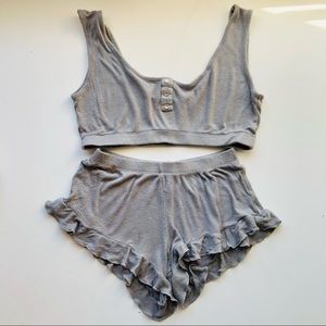 Black Thorn LA lingerie lounge set Small